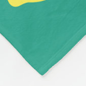 Seamless Hand Drawn Lemon with Leaves Pattern in B フリースブランケット (角)