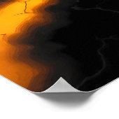 Seamless High-Contrast Molten Tiling Pattern ポスター (角)