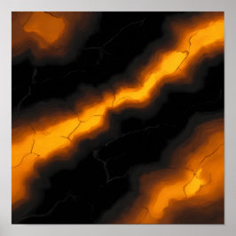 Seamless High-Contrast Molten Tiling Pattern ポスター