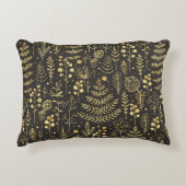 Seamless holiday pattern with leaves, branches, be アクセントクッション (正面)