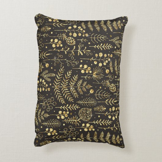 Seamless holiday pattern with leaves, branches, be アクセントクッション (裏面(縦))