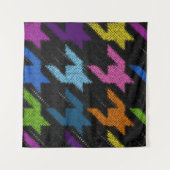 Seamless Hounds-tooth pattern. Imitation of a text タペストリー (正面(横))