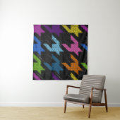 Seamless Hounds-tooth pattern. Imitation of a text タペストリー (インサイチュ(横))