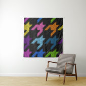 Seamless Hounds-tooth pattern. Imitation of a text タペストリー (インサイチュ)