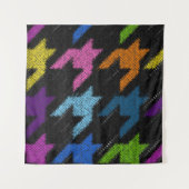 Seamless Hounds-tooth pattern. Imitation of a text タペストリー (正面)