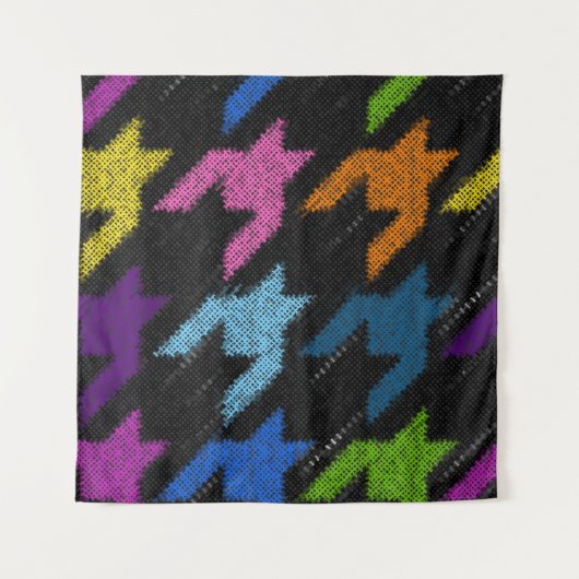 Seamless Hounds-tooth pattern. Imitation of a text タペストリー (正面)