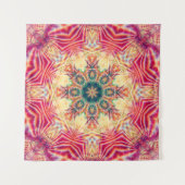 Seamless kaleidoscope colorful texture. Illustrati タペストリー (正面(横))