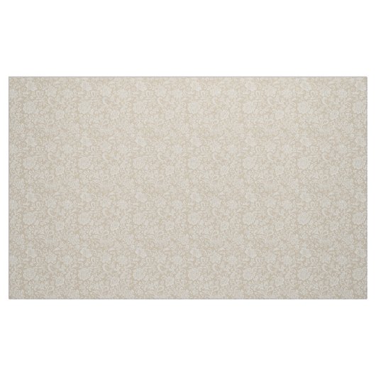 Seamless Lace Floral Pattern ファブリック (ファットクウォーター)