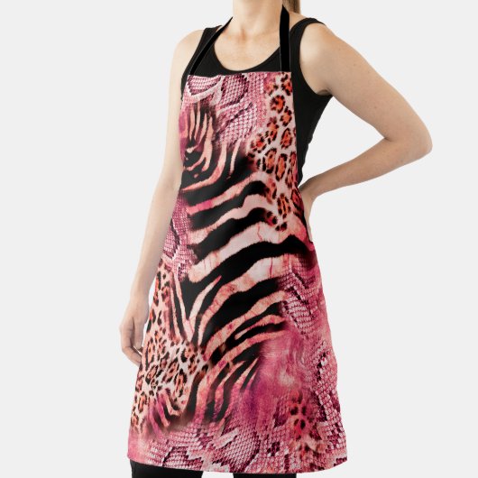 Seamless leopard pattern, abstract zebra. leopard, エプロン (インサイチュ)