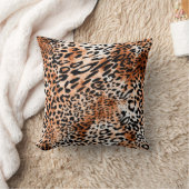 Seamless leopard pattern, african animal print クッション (ブランケット)