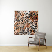 Seamless leopard pattern, african animal print タペストリー (インサイチュ)