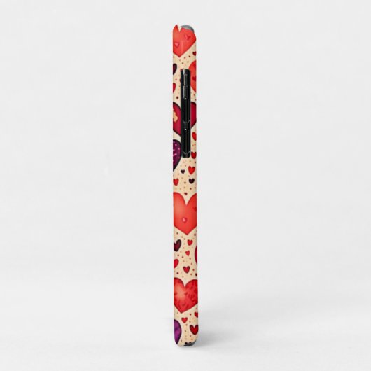 Seamless Love Heart Pattern Art Case-Mate iPhoneケース (裏面/左)
