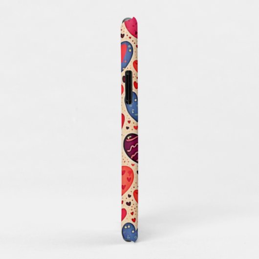 Seamless Love Heart Pattern Art Case-Mate iPhoneケース (裏面/右)