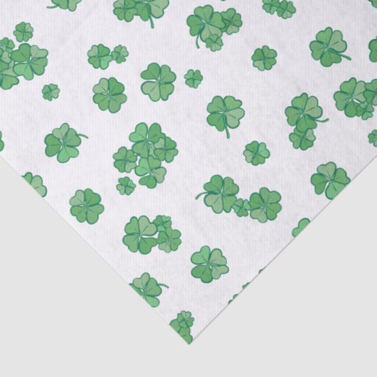 Seamless Lucky Four-Leaf Clover Pattern 薄葉紙 (詳細)