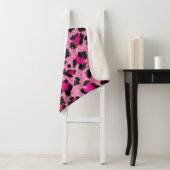 Seamless luxury pink leopard pattern. シェルパブランケット (インサイチュ)