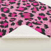 Seamless luxury pink leopard pattern. シェルパブランケット (3/4)
