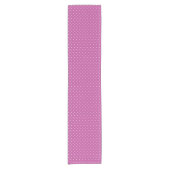 Seamless magenta background polka dot pattern ショートテーブルランナー (正面)