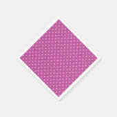 Seamless magenta background polka dot pattern スタンダードカクテルナプキン (角)