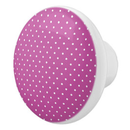 Seamless magenta background polka dot pattern セラミックノブ