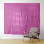 Seamless magenta background polka dot pattern タペストリー (インサイチュ(横))