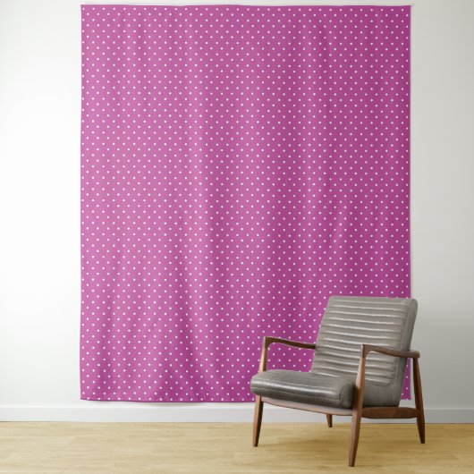 Seamless magenta background polka dot pattern タペストリー (インサイチュ)