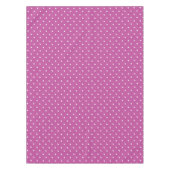 Seamless magenta background polka dot pattern テーブルクロス (正面)