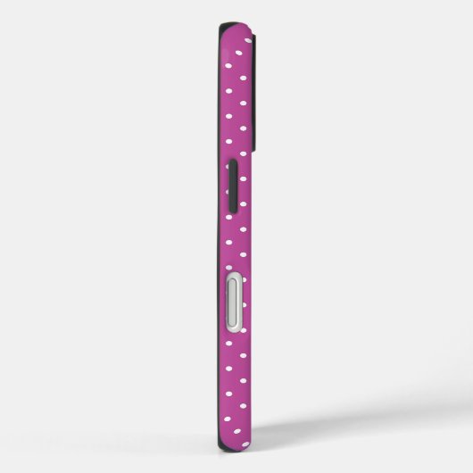 Seamless magenta background polka dot pattern Case-Mate iPhoneケース (裏面 / 右)