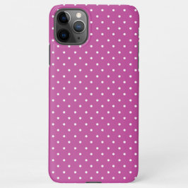 Seamless magenta background polka dot pattern iPhone 11Pro maxケース