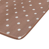 Seamless medium brown polka dot  pattern カッティングボード (角)
