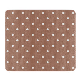 Seamless medium brown polka dot  pattern カッティングボード