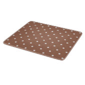 Seamless medium brown polka dot  pattern カッティングボード (角)
