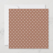 Seamless medium brown polka dot  pattern サンキューカード (正面)