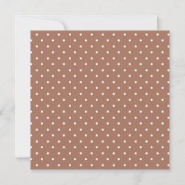 Seamless medium brown polka dot  pattern サンキューカード