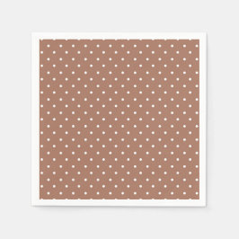 Seamless medium brown polka dot  pattern スタンダードカクテルナプキン