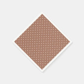Seamless medium brown polka dot  pattern スタンダードカクテルナプキン (角)