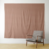 Seamless medium brown polka dot  pattern タペストリー (インサイチュ(横))