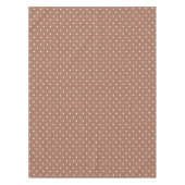 Seamless medium brown polka dot  pattern テーブルクロス (正面)