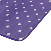 Seamless  medium purple polka dot pattern カッティングボード (角)