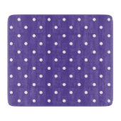 Seamless  medium purple polka dot pattern カッティングボード (正面)