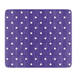 Seamless  medium purple polka dot pattern カッティングボード