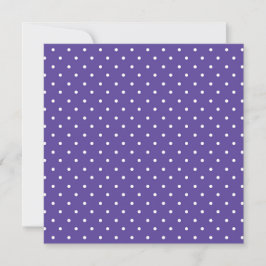Seamless  medium purple polka dot pattern サンキューカード