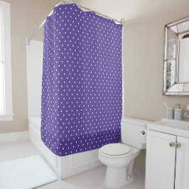 Seamless  medium purple polka dot pattern シャワーカーテン