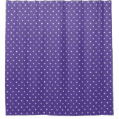 Seamless  medium purple polka dot pattern シャワーカーテン (正面)