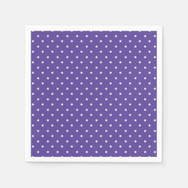 Seamless  medium purple polka dot pattern スタンダードカクテルナプキン