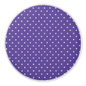 Seamless  medium purple polka dot pattern セラミックノブ (正面)