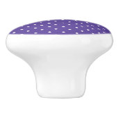 Seamless  medium purple polka dot pattern セラミックノブ (側面)