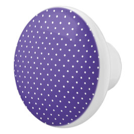 Seamless  medium purple polka dot pattern セラミックノブ