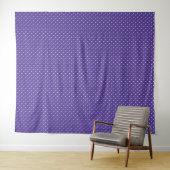 Seamless  medium purple polka dot pattern タペストリー (インサイチュ(横))