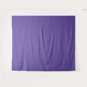 Seamless  medium purple polka dot pattern タペストリー (正面(横))