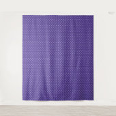 Seamless  medium purple polka dot pattern タペストリー (正面)